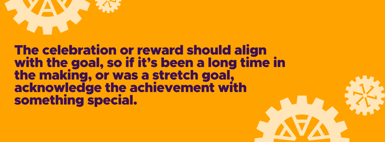 Celebrate accomplishments