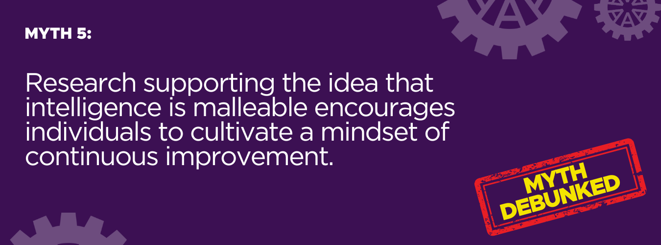 Myth 5 Intelligence is Fixed